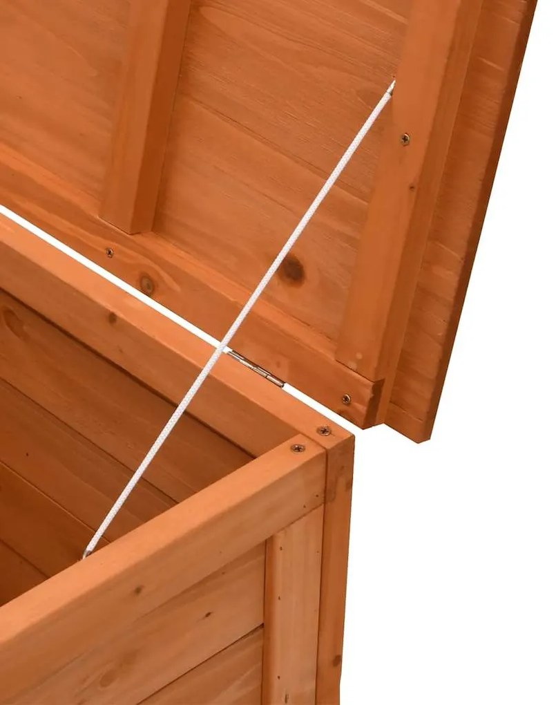 vidaXL Μπαούλο Αποθήκευσης Κήπου 99x49,5x58,5 εκ. Μασίφ Ξύλο Ελάτης