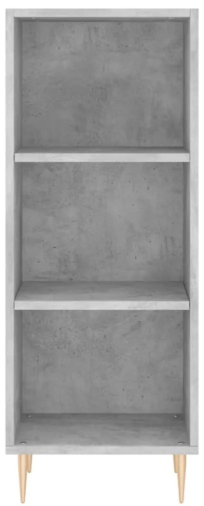 vidaXL Ντουλάπι Γκρι Σκυροδέματος 34,5x34x180 εκ. Επεξεργασμένο Ξύλο