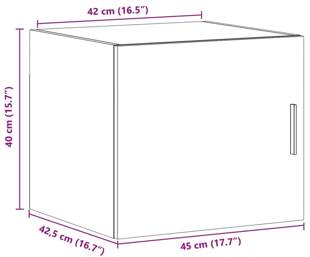 ΝΤΟΥΛΑΠΙ ΤΟΙΧΟΥ ΓΚΡΙ ΣΚΥΡ. 45X42,5X40 ΕΚ. ΕΠΕΞΕΡΓΑΣΜΕΝΟ ΞΥΛΟ 846106