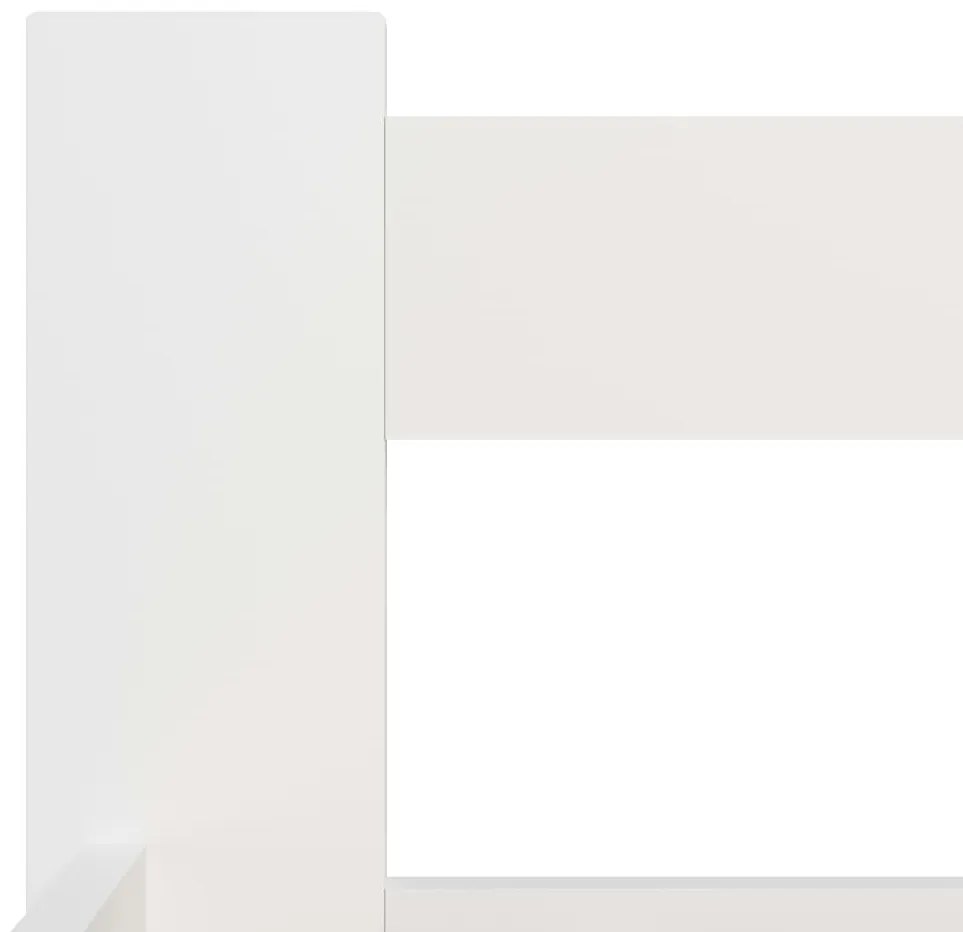 Πλαίσιο Κρεβατιού Λευκό 120 x 200 εκ. από Μασίφ Ξύλο Πεύκου - Λευκό