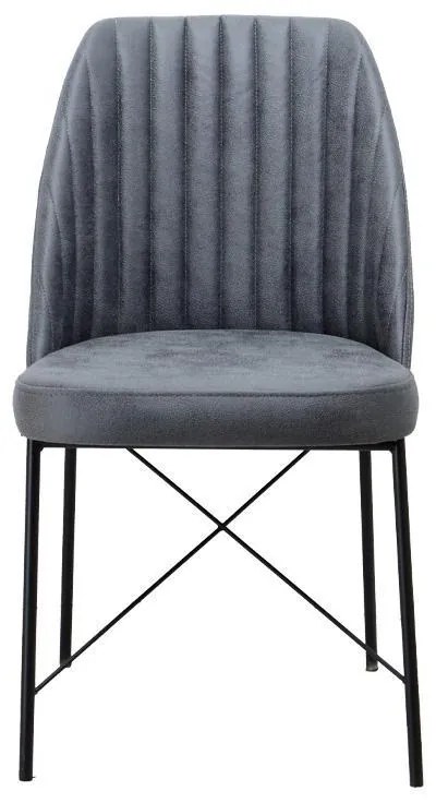Καρέκλα Τραπεζαρίας Colette Fylliana Γκρί 48x47x83εκ. 2αδα 48x47x83 εκ.