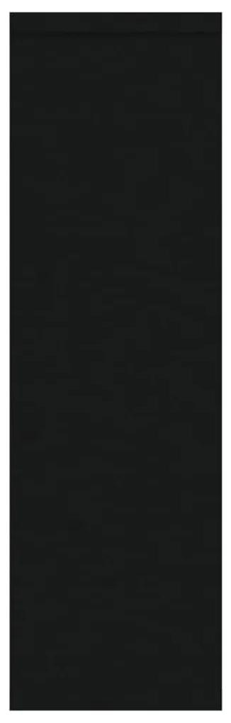 vidaXL Ραφιέρα Τοίχου Μαύρη 85 x 16 x 52,5 εκ. από Επεξεργασμένο Ξύλο