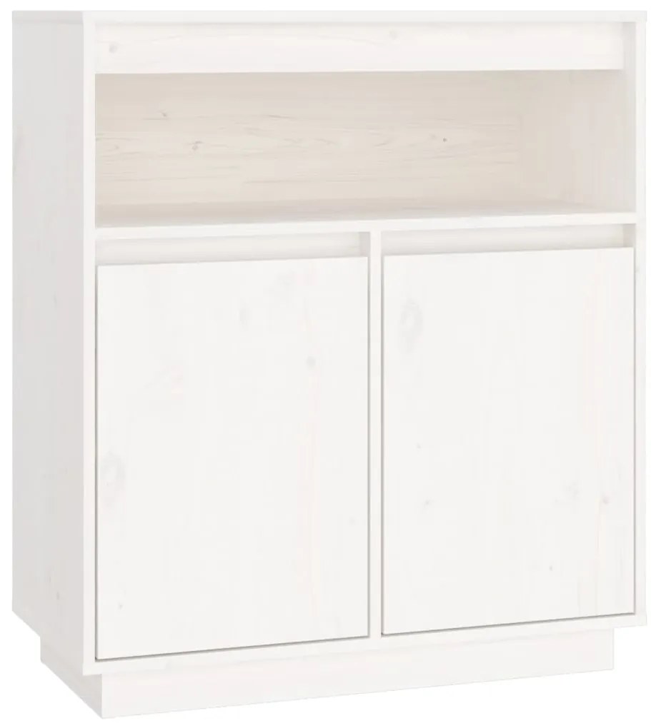 vidaXL Συρταριέρα Λευκή 70x34x80 εκ. από Μασίφ Ξύλο Πεύκου