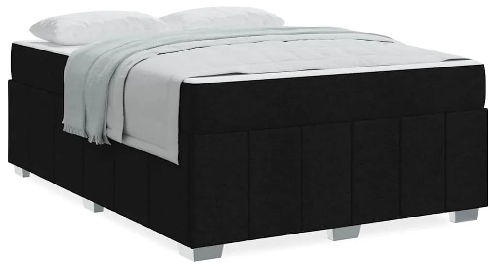 vidaXL Σκελετός Κρεβατιού Μαύρο 160 x 200 cm ύφασμα