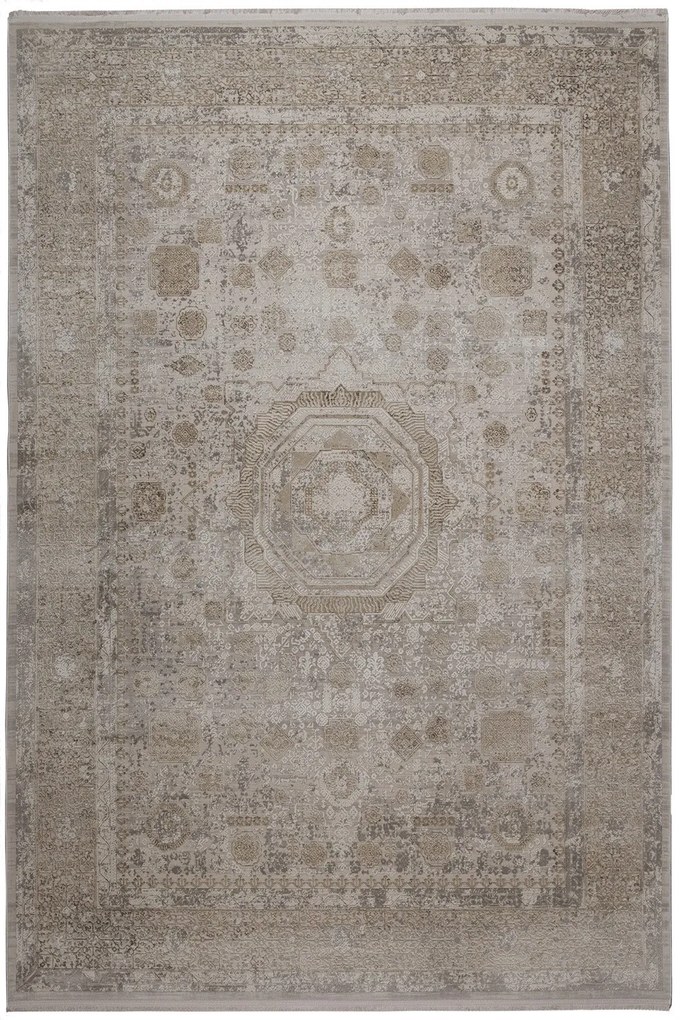 Χαλί Naf Naf Lenoir 64511 070 Beige-Grey Βιοκαρπέτ 160X230cm