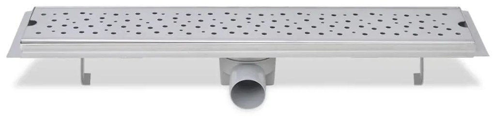 vidaXL Σιφόνι Ντουζιέρας Γραμμικό Φυσαλίδες 630x140 χιλ. Ανοξ. Ατσάλι