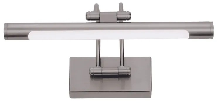 InLight Επιτοίχιο φωτιστικό LED 12W 3000K από νίκελ ματ μέταλλο και ακρυλικό D: 60W 1044-Α-Νίκελ Ματ