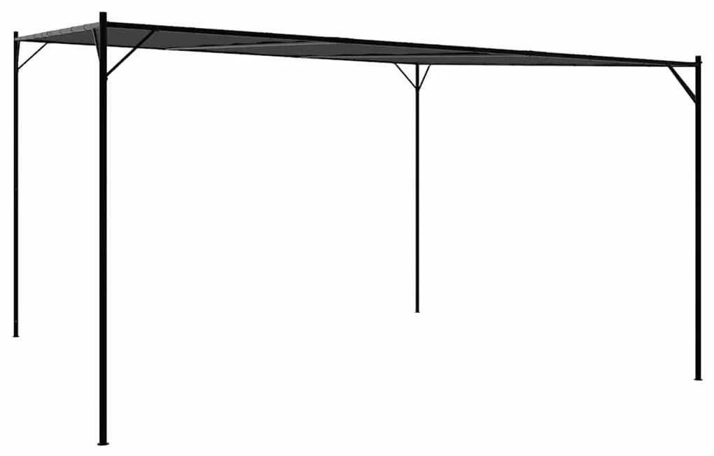 vidaXL Κιόσκι Ανθρακί 4x4 μ. 180 γρ/μ² από Ύφασμα και Ατσάλι