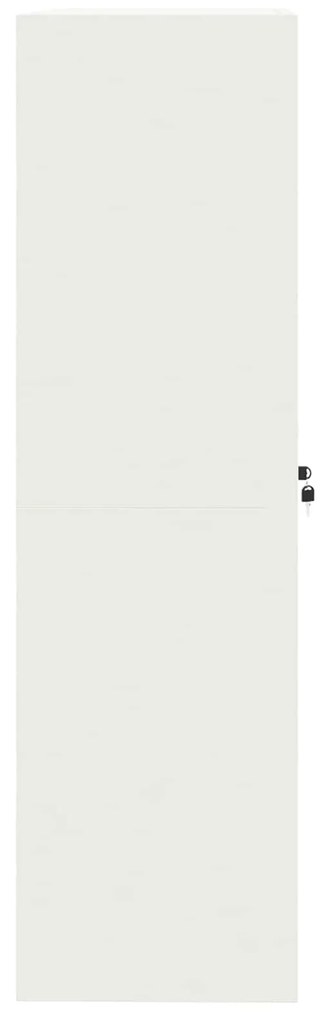 vidaXL Ντουλάπι αποθήκευσης με αποθήκευση 2 pcs Λευκό 90 x 40 x 140 cm