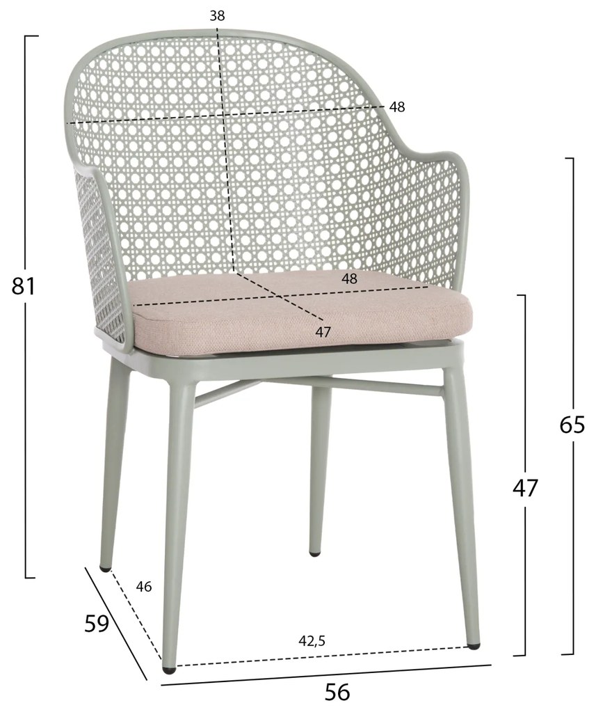 ΣΕΤ LOUNGE 3TMX ΕΞ.ΧΩΡΟΥ OREGO HM21107.06 ΑΛΟΥΜΙΝΙΟ & ΜΕΤΑΛΛΟ ΣΕ ΦΥΣΤΙΚΙ (1 Τεμμάχια)