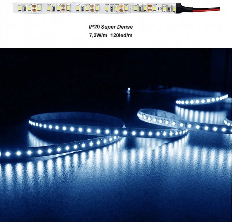 Adeleq Ταινία Led 5 Μέτρα 12Vdc 7.2W Και 120Led Ανά Μέτρο Ip20 Μπλε 30-3517124