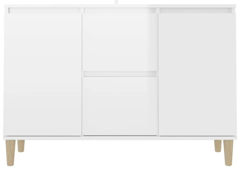 Ραφιέρα Γυαλιστερή Λευκή 103,5 x 35 x 70 εκ. από Μοριοσανίδα - Λευκό