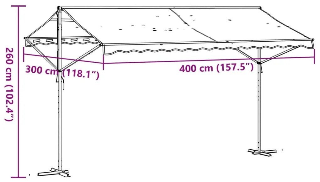 ΤΕΝΤΑ ΜΕΤΑΦΕΡ. ΜΕ ΒΡΑΧΙΟΝΕΣ ΜΠΛΕ/ΛΕΥΚΗ 400X300 ΕΚ ΎΦΑΣΜΑ/ΑΤΣΑΛΙ 368932