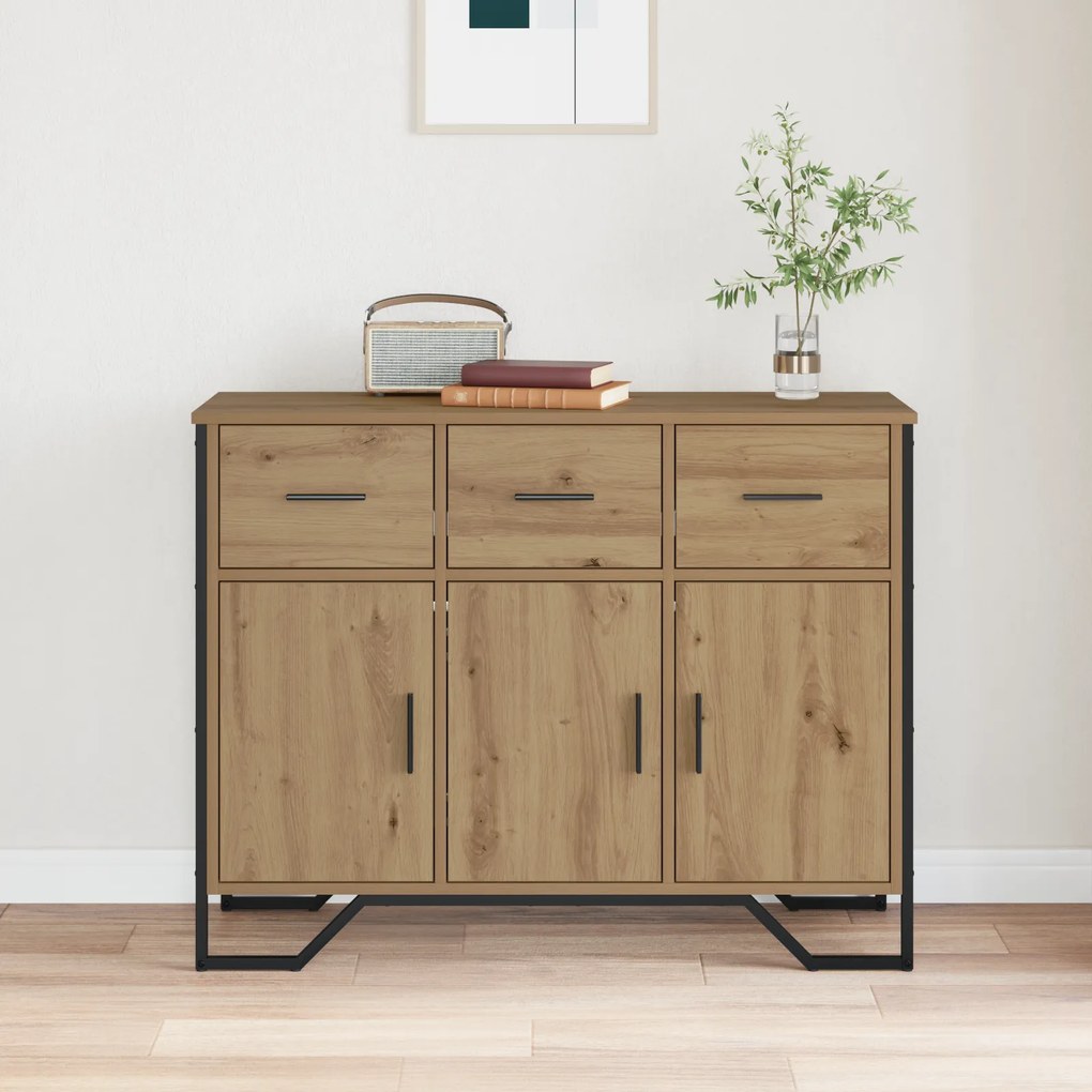 vidaXL Σαλίγκαρος  Artisan Oak 97x32.5x74.5 εκ. Επεξεργασμένο Ξύλο