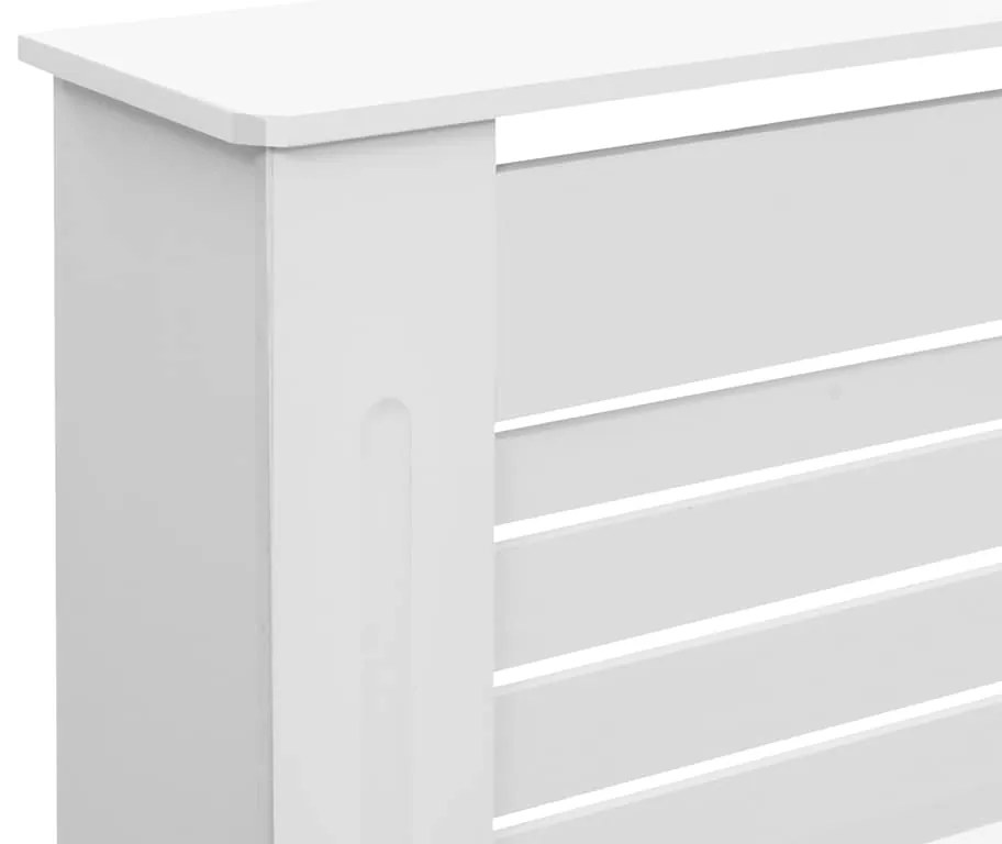 vidaXL Κάλυμμα Καλοριφέρ Λευκό 172 x 19 x 81,5 εκ. από MDF