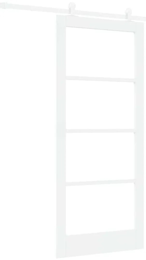 vidaXL Συρόμενη Πόρτα ORKDAL Λευκό 86 x 198.5 cm Ξύλο και μέταλλο