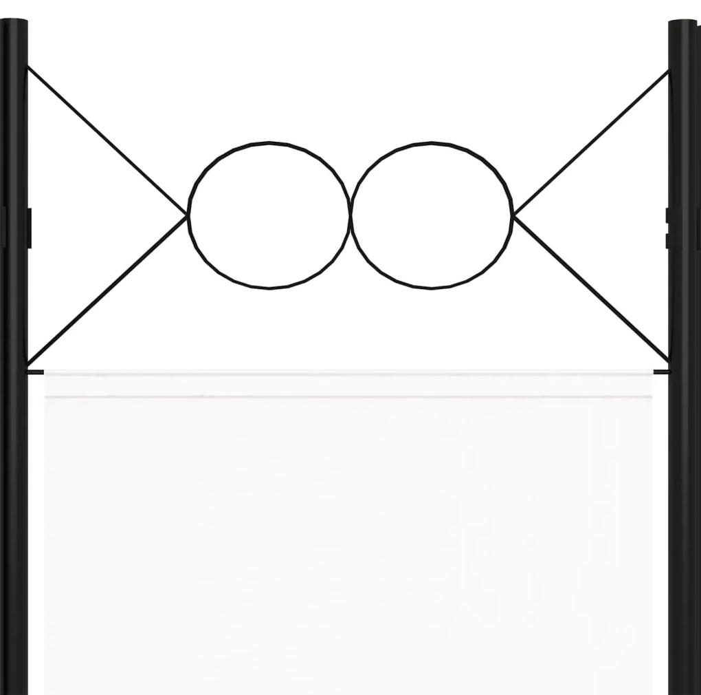 vidaXL Διαχωριστικό Δωματίου με 5 Πάνελ Λευκό 200 x 180 εκ.