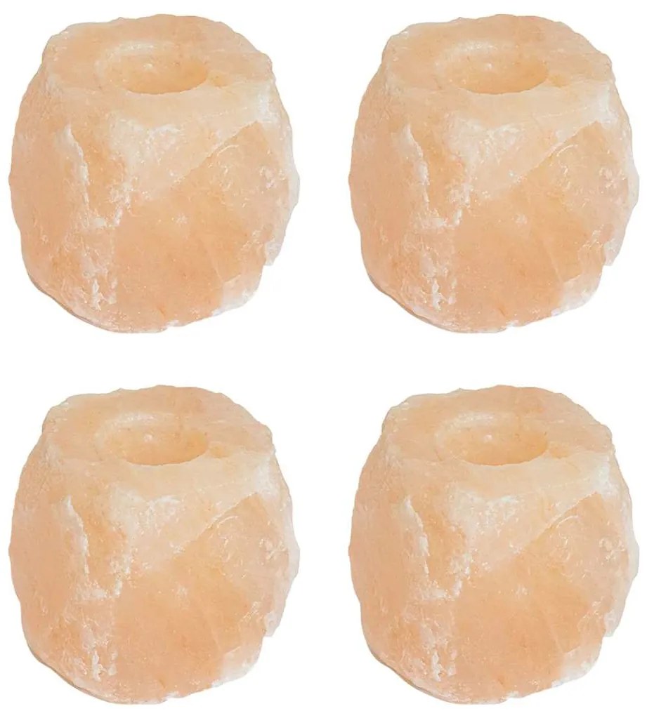 vidaXL Θήκες Ρεσό 4 pcs Ροζ πέτρα