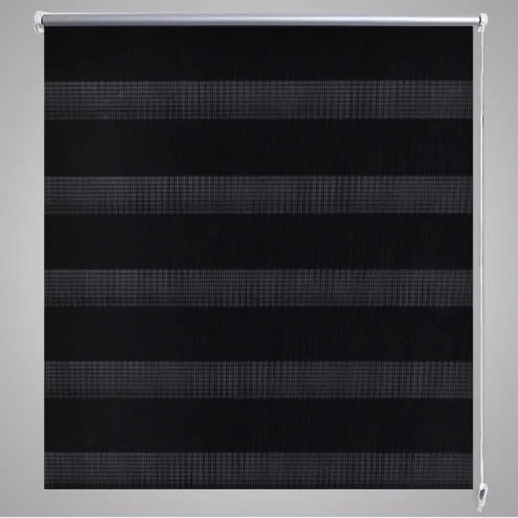 vidaXL Σύστημα Σκίασης Ρόλερ Zebra Μαύρο 80 x 175 εκ.
