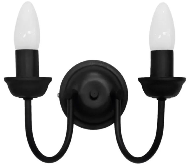 Απλίκα Τοίχου Heronia S-11 Black 01-0368
