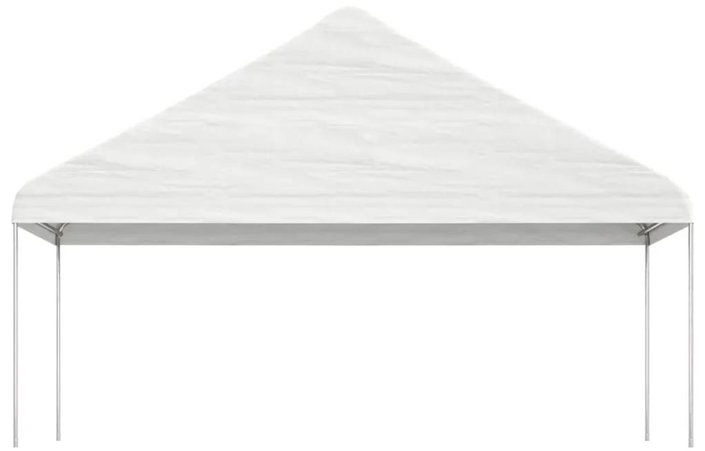 vidaXL Κιόσκι με Τέντα Λευκό 6,69 x 5,88 x 3,75 μ. από Πολυαιθυλένιο