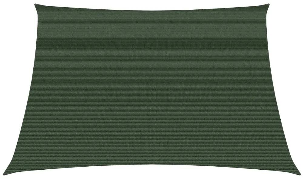 vidaXL Πανί Σκίασης Σκούρο Πράσινο 3/4 x 2 μ. από HDPE 160 γρ./μ²