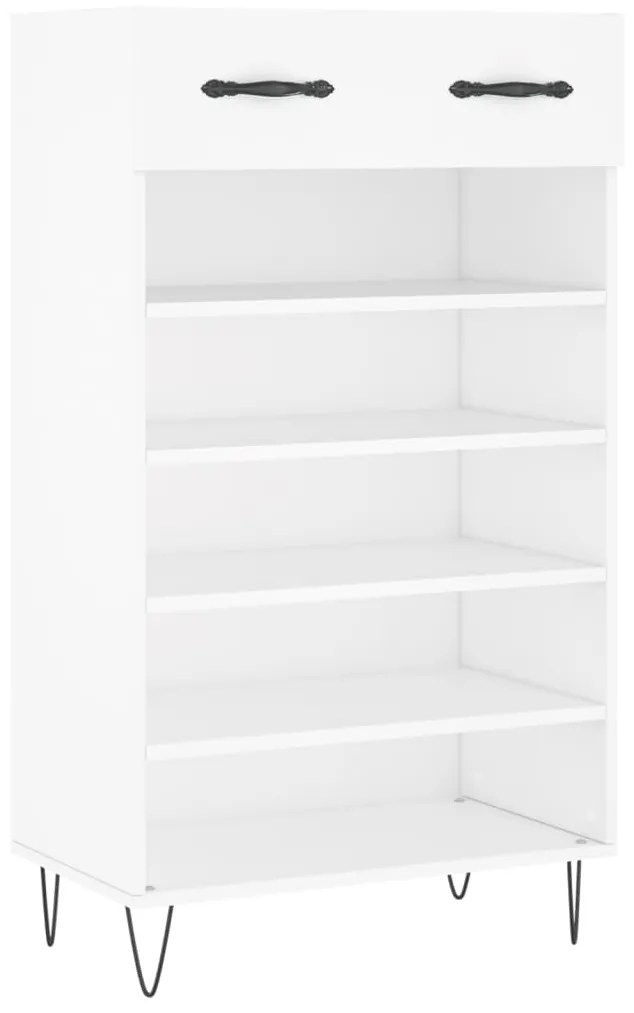 vidaXL Παπουτσοθήκη Λευκή 60 x 35 x 105 εκ. από Επεξεργασμένο Ξύλο