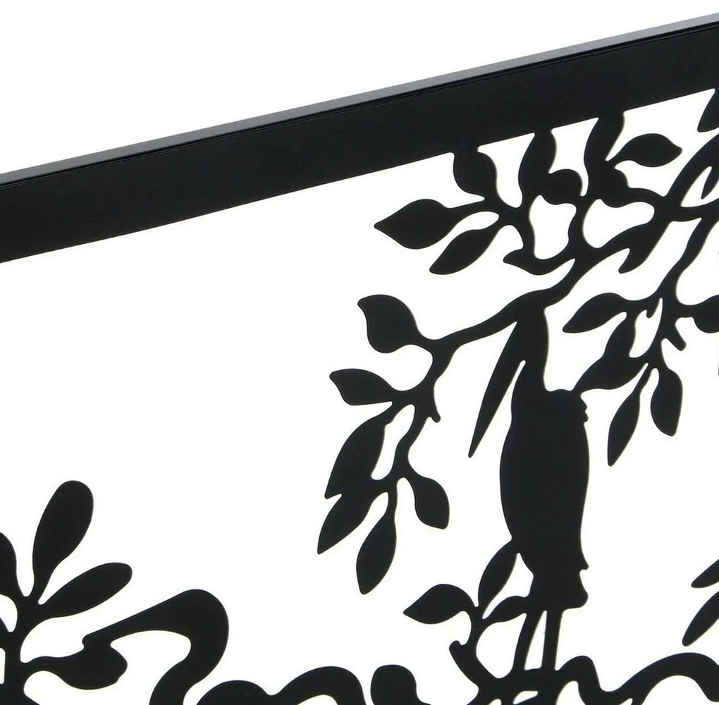 Διακοσμητική Φιγούρα DKD Home Decor 96 x 1 x 50 cm Μαύρο Πουλιά (x2)