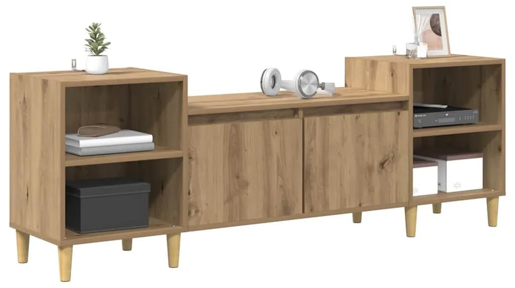 vidaXL Ντουλάπι TV Artisan Oak 160 x 35 x 55 εκ. Επεξεργασμένο ξύλο