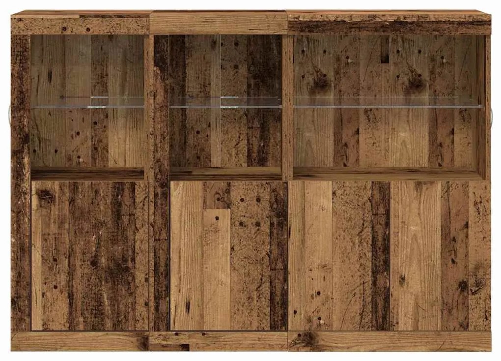 vidaXL Πλαϊνό γραφείο Παλαιό ξύλο 142.5 x 37 x 100 εκ.
