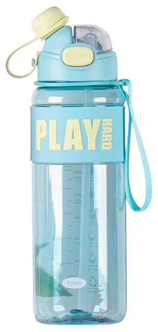 Φορητό παγούρι πλαστικό 800ml   Ανοιχτό Μπλε