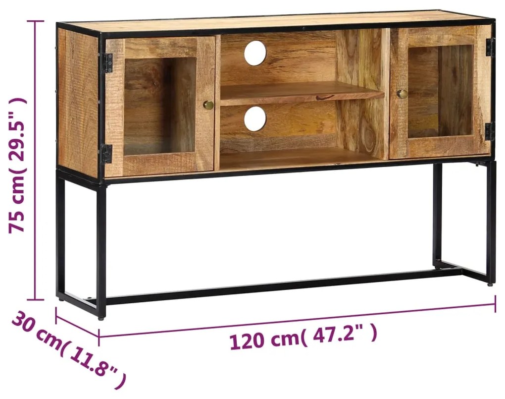 ΈΠΙΠΛΟ ΤΗΛΕΟΡΑΣΗΣ 120 X 30 X 75 ΕΚ. ΑΠΟ ΜΑΣΙΦ ΑΝΑΚΥΚΛΩΜΕΝΟ ΞΥΛΟ 248105