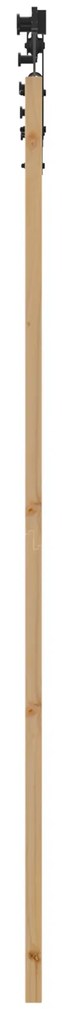 vidaXL Συρόμενη Πόρτα  με Σετ Υλικών 73.5x211 cm Συμπαγές Ξύλο Πεύκου