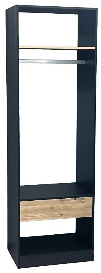 Liberta SYSTEM ΝΤΟΥΛΑΠΑ ΜΑΥΡΟ SONOMA 90x50xH180cm 90x50xH180cm 18-0026