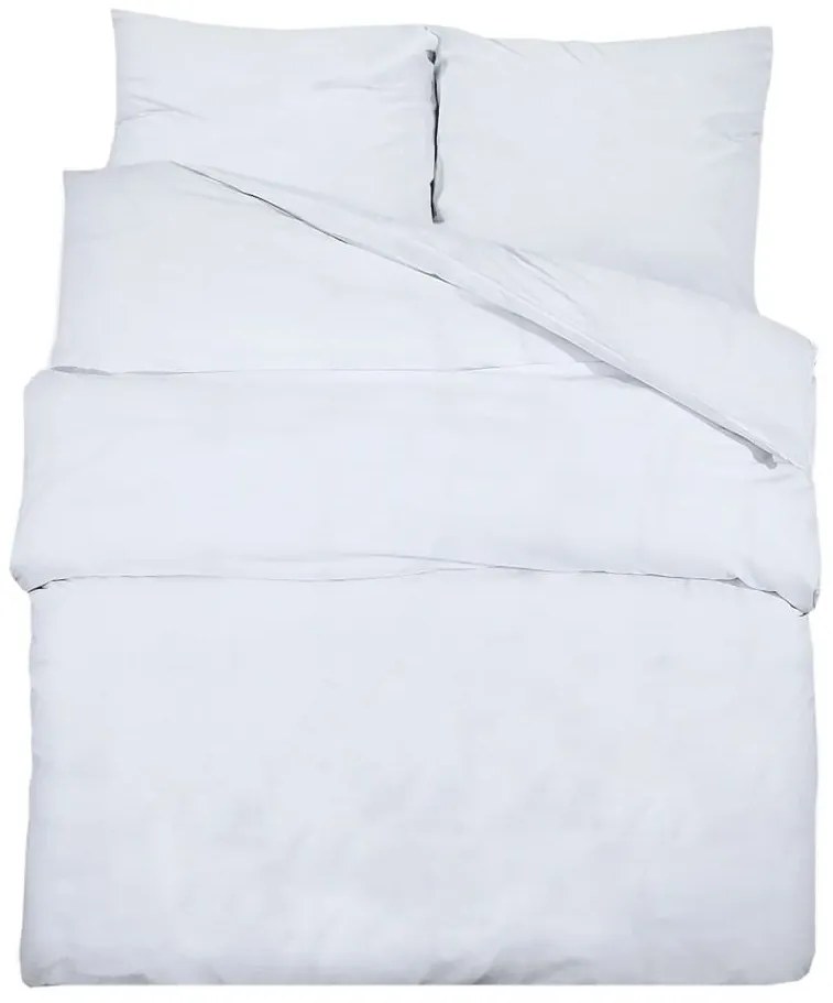 vidaXL Σετ Παπλωματοθήκης Λευκό 200x220 εκ. Βαμβακερό