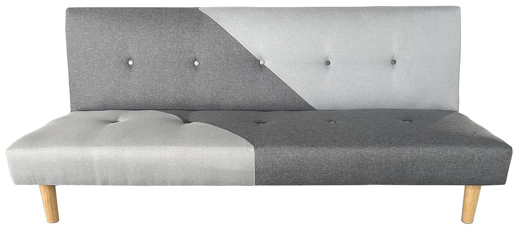 Καναπές Κρεβάτι Τριθέσιος ArteLibre NERISSA Αποχρώσεις Γκρι Ύφασμα 178x87x78cm