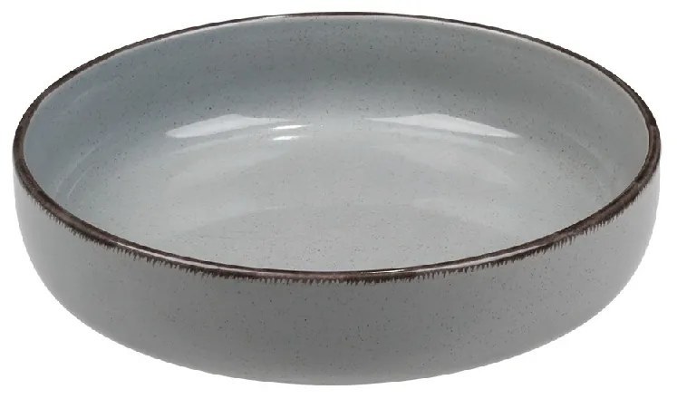 Πιάτο Βαθύ Φαγητού Stoneware Tuscany Grey-Blue Nordic Step ESPIEL 21x4,5εκ. ATA153K6