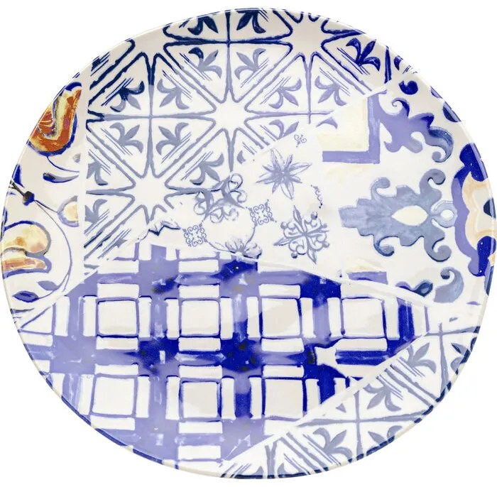 Πιάτο Fresco Μπλε - Λευκό 26x26 εκ. - Μπλε