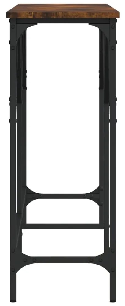 vidaXL Τραπέζι Κονσόλα Καπνιστή Δρυς 140 x 29 x 75 εκ. Επεξεργ. Ξύλο