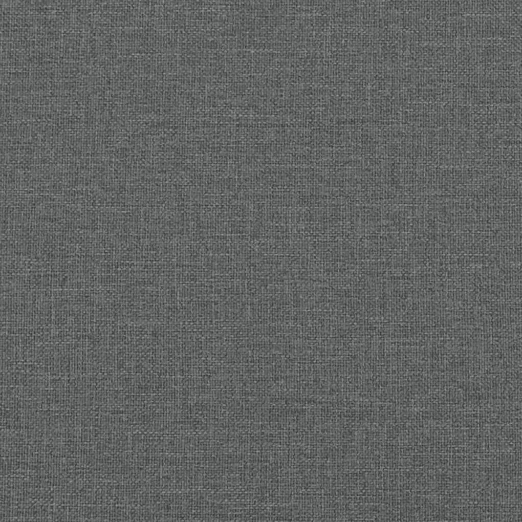 Παγκάκι Σκούρο Γκρι 113x64,5x75,5 εκ. Υφασμάτινο με Μαξιλάρια - Γκρι