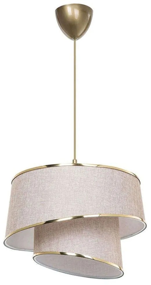 Φωτιστικό Οροφής PWL-1127 Φ32,5x65cm 1xΕ27 Beige-Gold