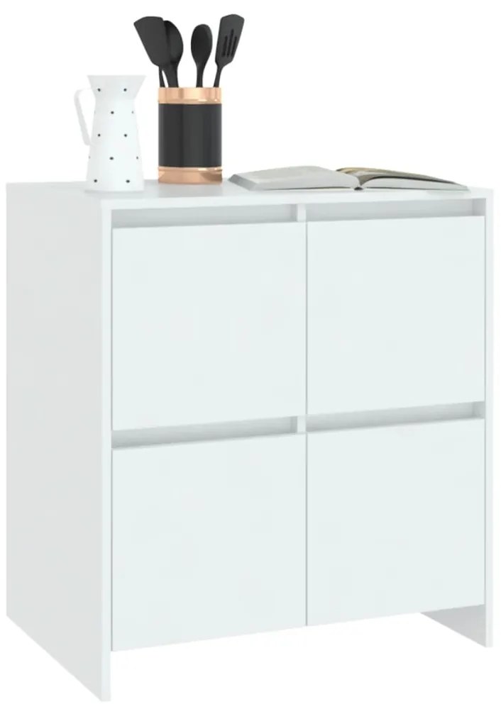 vidaXL Μπουφές Λευκός 70x41x75 εκ. από Επεξεργασμένο Ξύλο