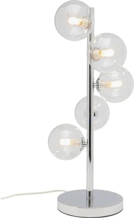 Φωτιστικό Επιτραπέζιο Scala Balls Γυαλί Ασημί 22*22*53.5εκ. - Ασημί