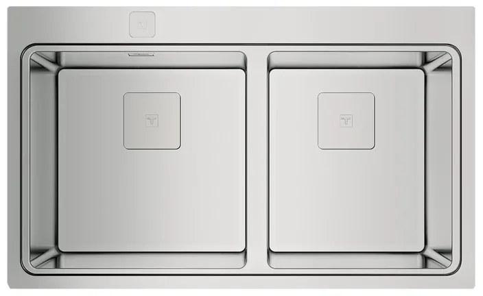 Teka Zenit RS15 2B 86 Ένθετος Νεροχύτης Inox Σατινέ Μ86xΠ52cm