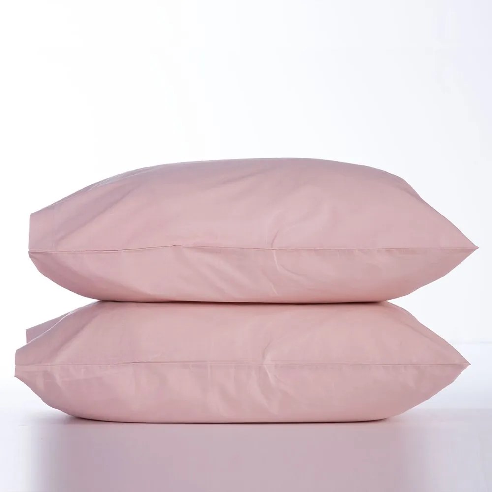Μαξιλαροθήκες Basic (Σετ 2τμχ) Pink Nef-Nef 52 X 72 100% Βαμβάκι
