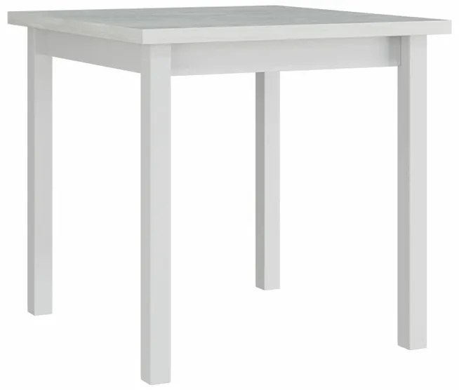 Τραπέζι Victorville 110, Άσπρο, 78x80x80cm, 18 kg, Πλαστικοποιημένη μοριοσανίδα, Ξύλο, Μερικώς συναρμολογημένο, Ξύλο: Σημύδα | Epipla1.gr