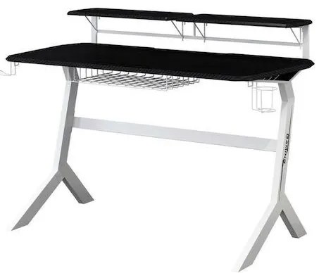 Γραφείο Gaming με Μεταλλικά Πόδια Μαύρο 130x70x92.5εκ.