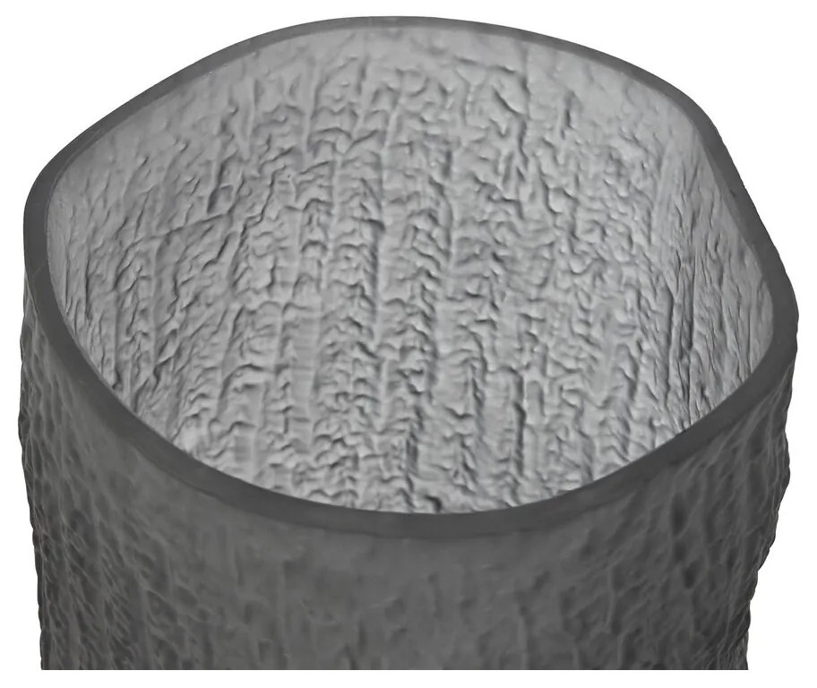 Βάζο Home ESPRIT Γκρι Κρυστάλλινο Σύγχρονη 14 x 14 x 31,5 cm