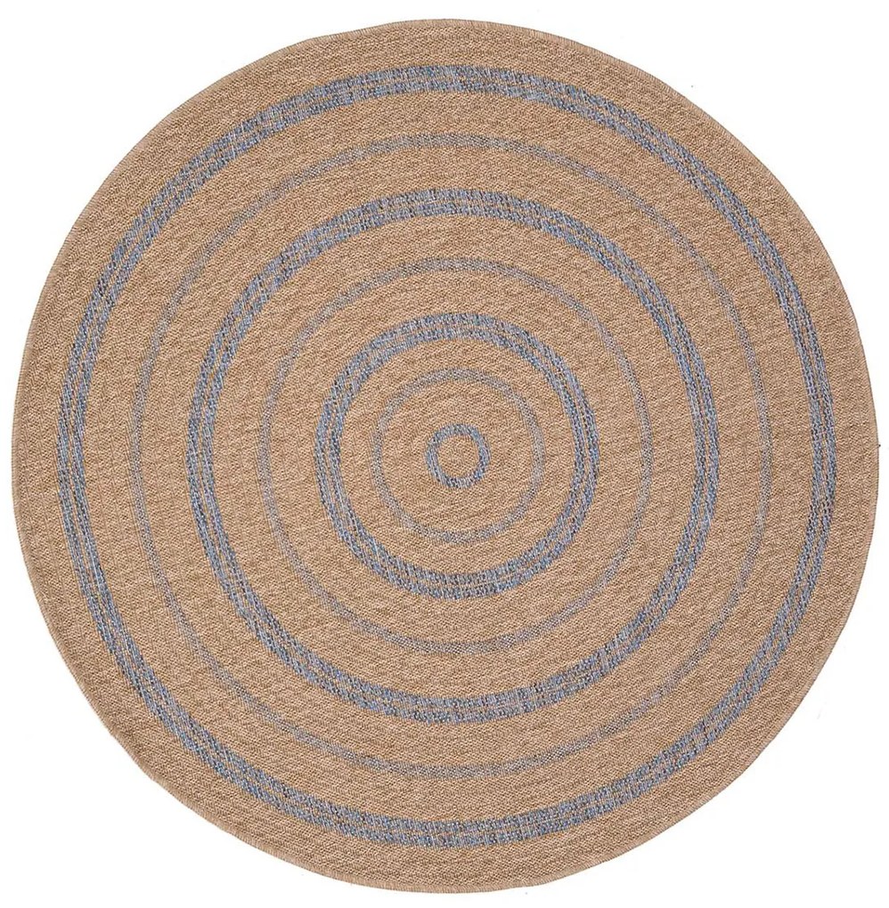 Στρογγυλό Χαλί Καλοκαιρινό (Φ240) Royal Carpet Avanos 8863 Denim