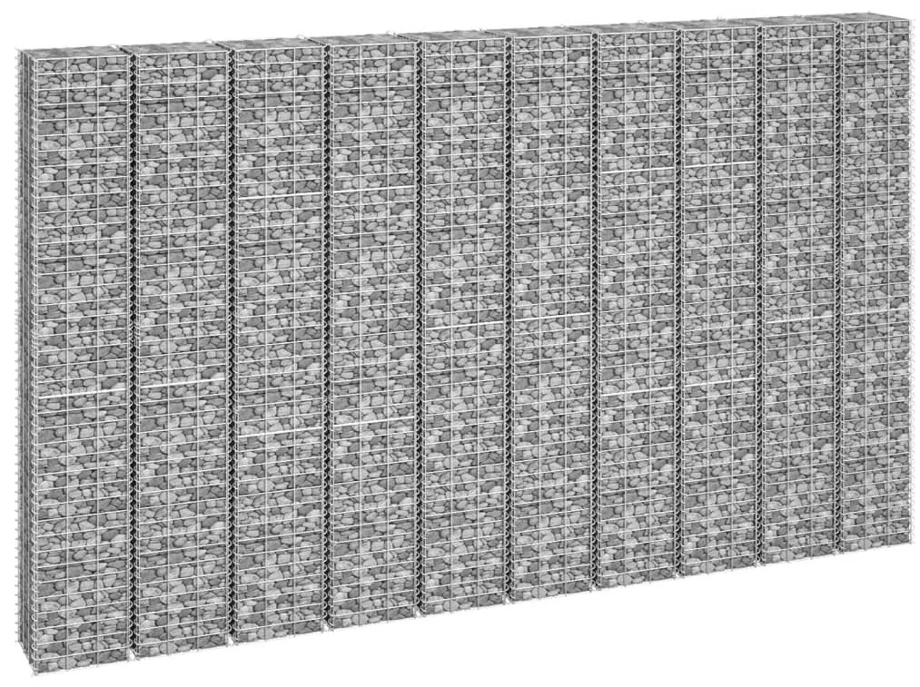 vidaXL Συρματοκιβώτια-Γλάστρες Υπ. 4τεμ 30x30x50/100/150/200εκ Σιδερ.